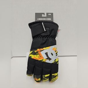 DC Black and Yellow Men's Gloves